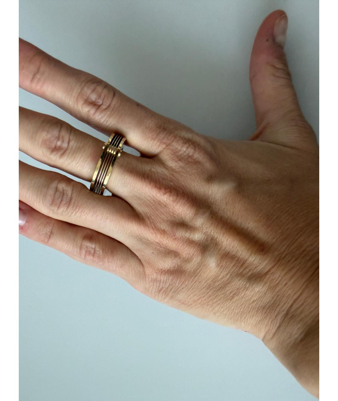 BOTTEGA VENETA Золотое серебряное кольцо, фото 4