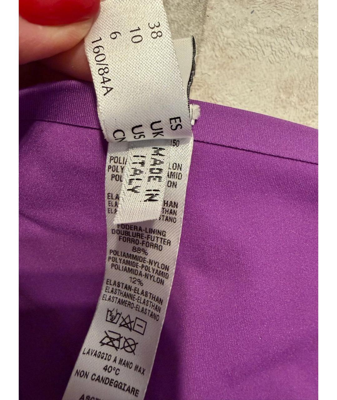 LA PERLA Фиолетовый полиамидовый купальник, фото 5