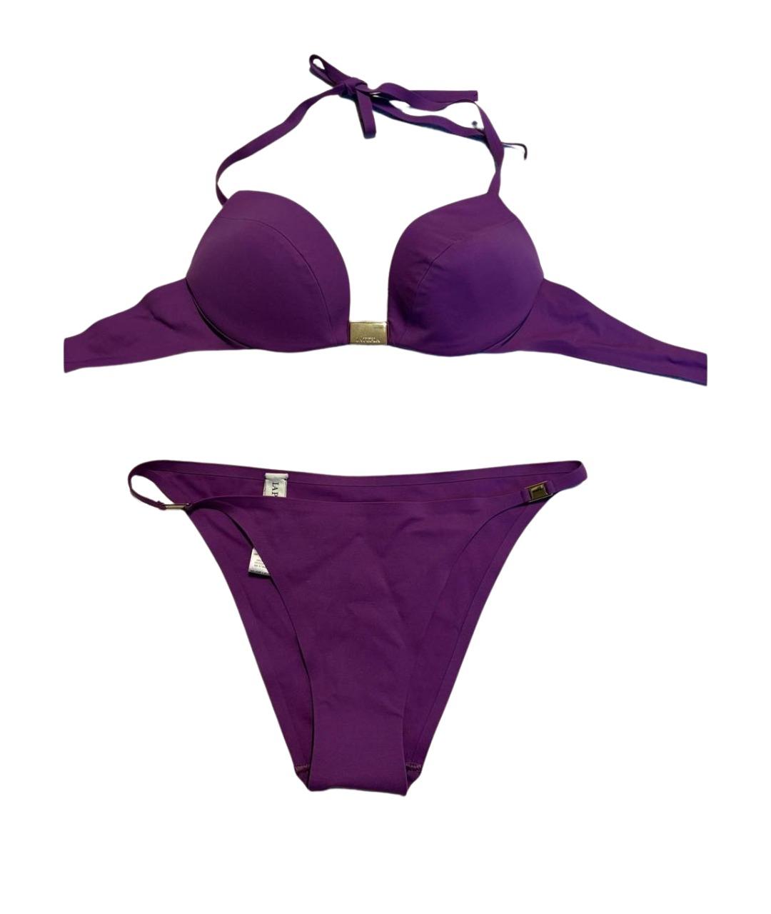 LA PERLA Фиолетовый полиамидовый купальник, фото 10