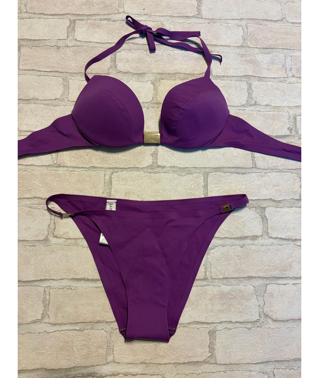 LA PERLA Фиолетовый полиамидовый купальник, фото 9