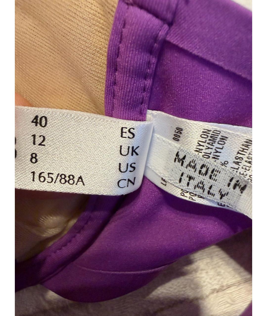 LA PERLA Фиолетовый полиамидовый купальник, фото 7