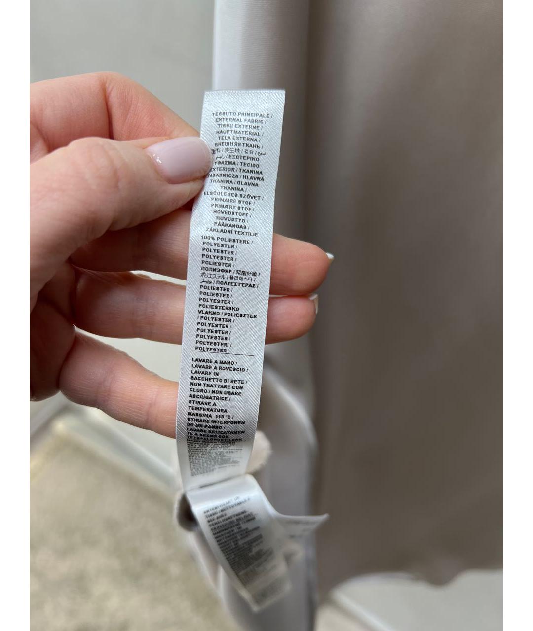 LIU JO Серебряная полиэстеровая юбка миди, фото 5