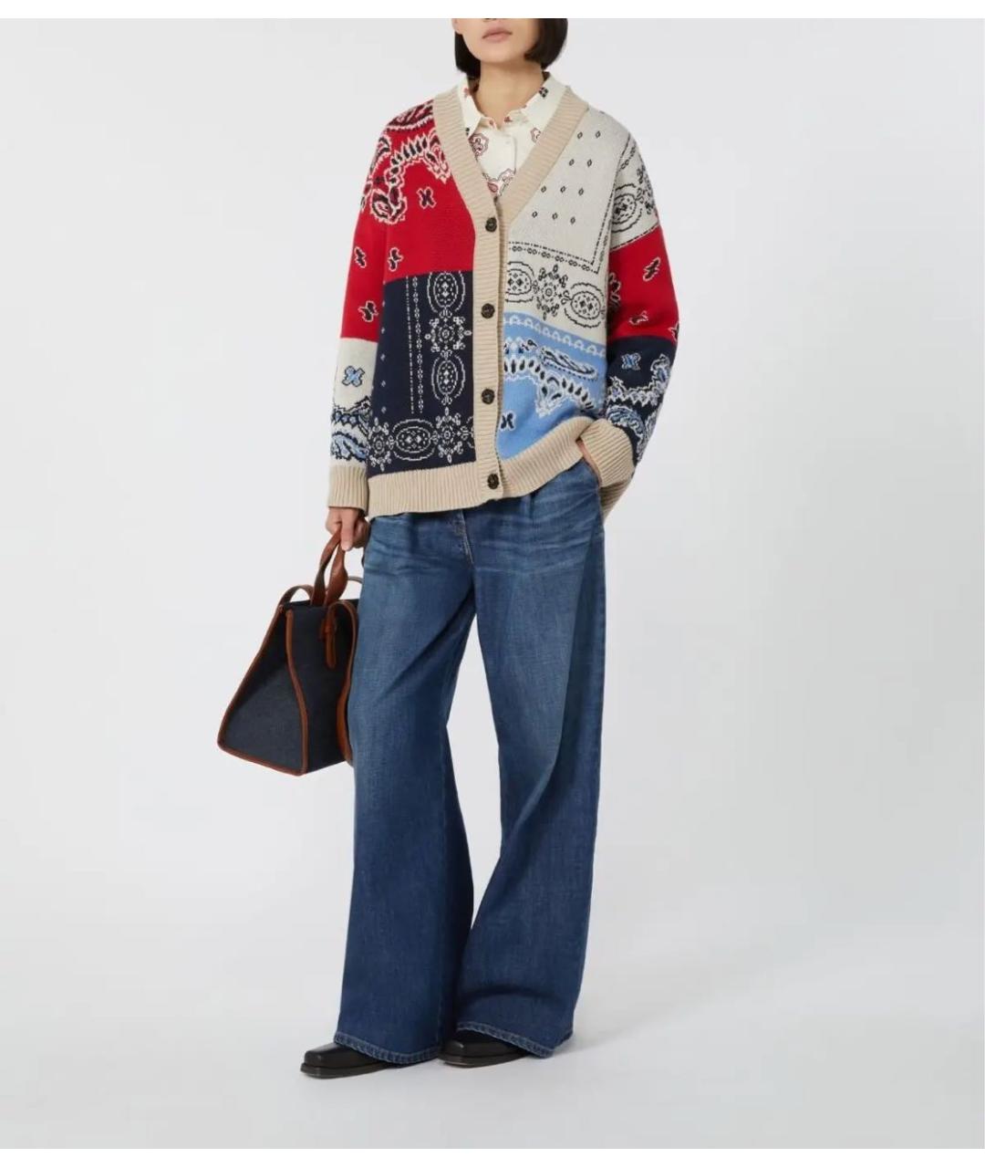 WEEKEND MAX MARA Мульти хлопковый кардиган, фото 3