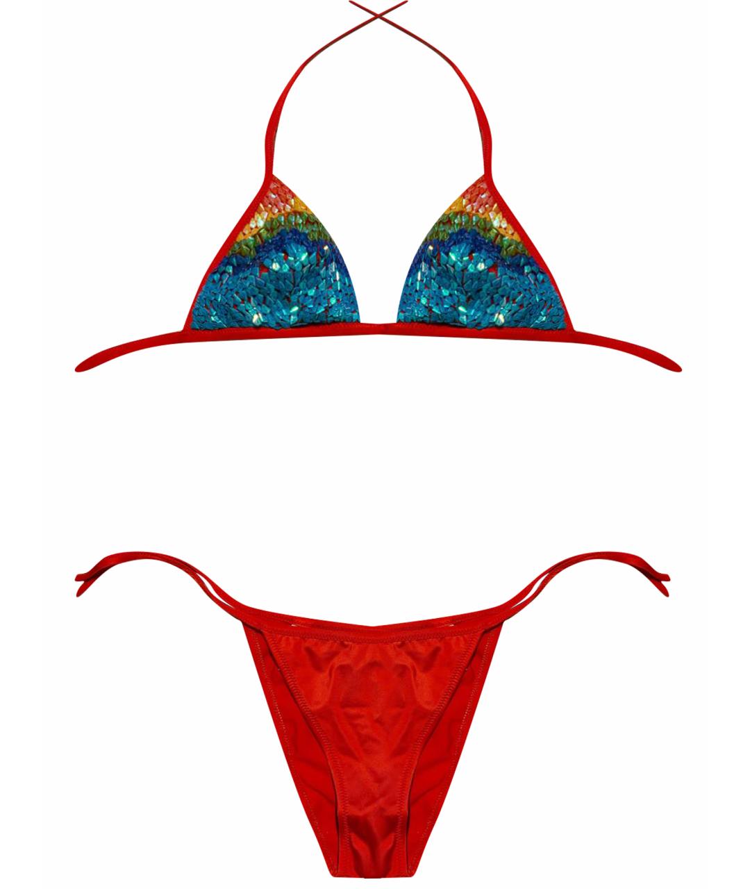 LA PERLA Красный полиамидовый купальник, фото 1