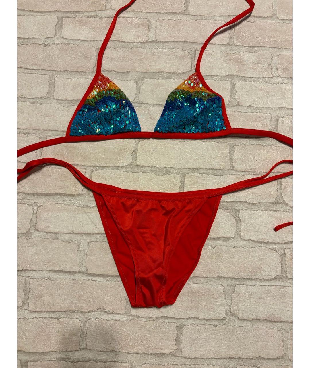 LA PERLA Красный полиамидовый купальник, фото 8