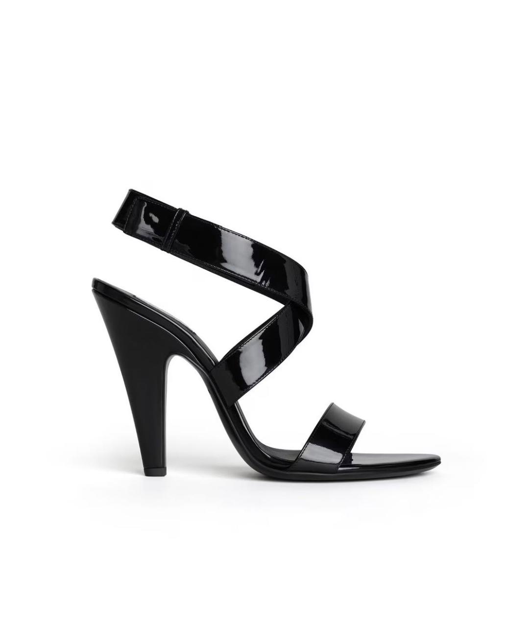 ALAIA Черные кожаные босоножки, фото 5