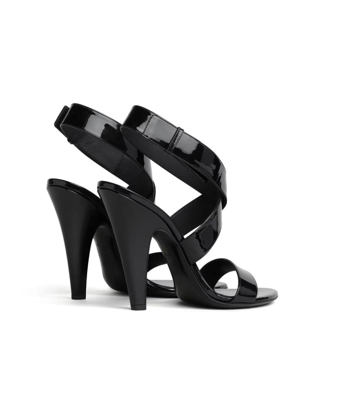 ALAIA Черные кожаные босоножки, фото 3