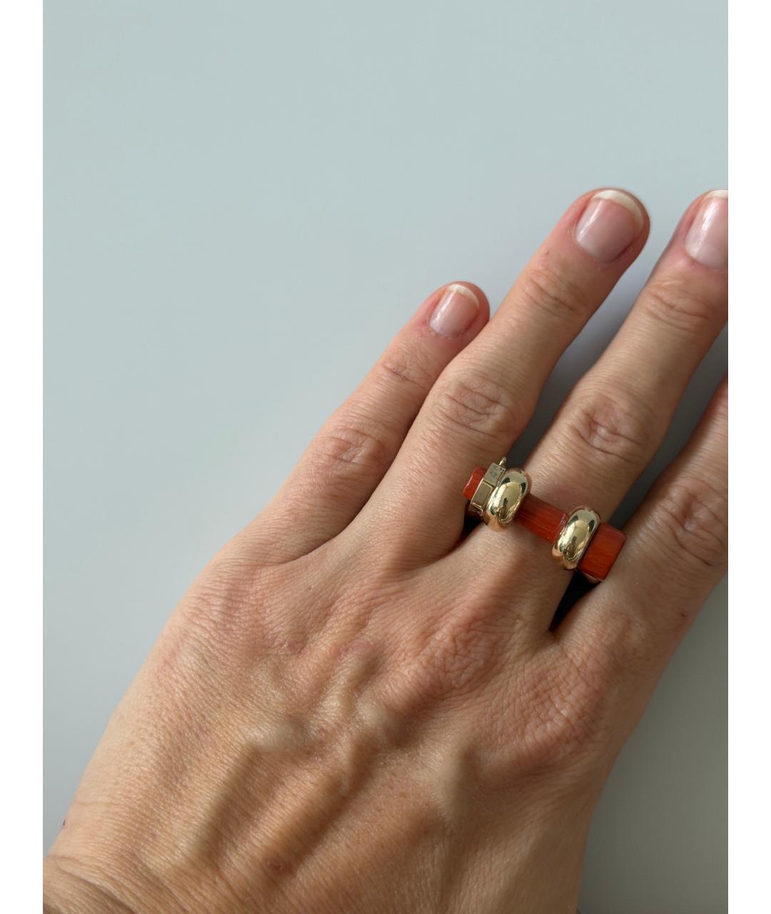 BOTTEGA VENETA Коричневое серебряное кольцо, фото 2