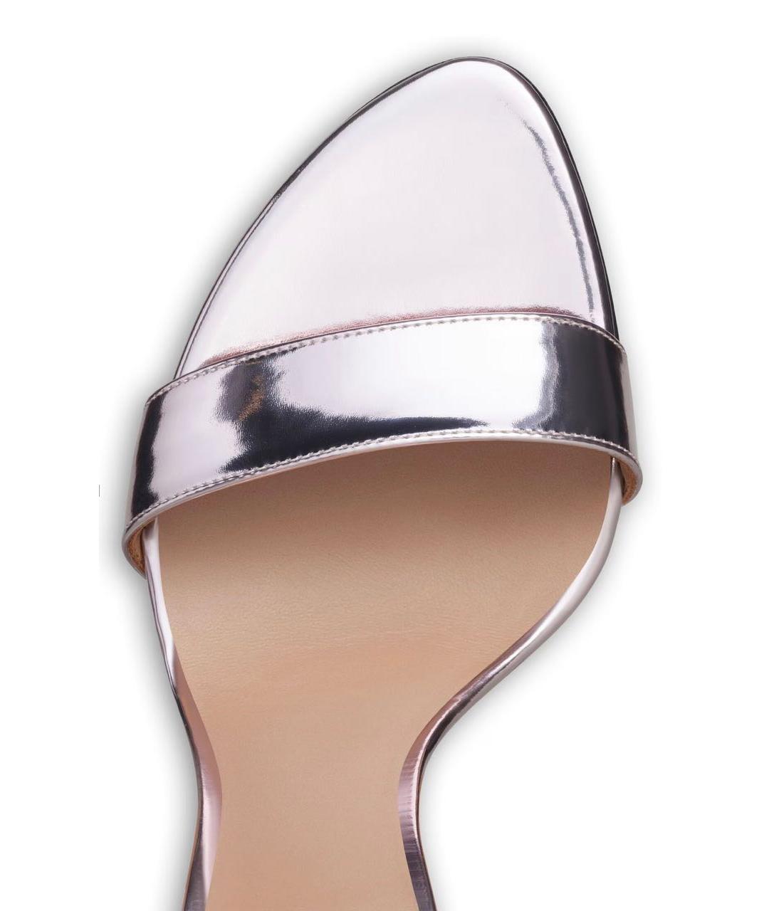 ALAIA Фиолетовые кожаные босоножки, фото 4