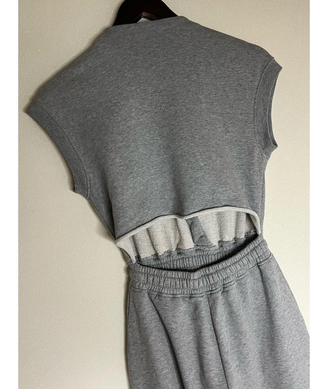 T BY ALEXANDER WANG Серый хлопковый комбинезон, фото 7