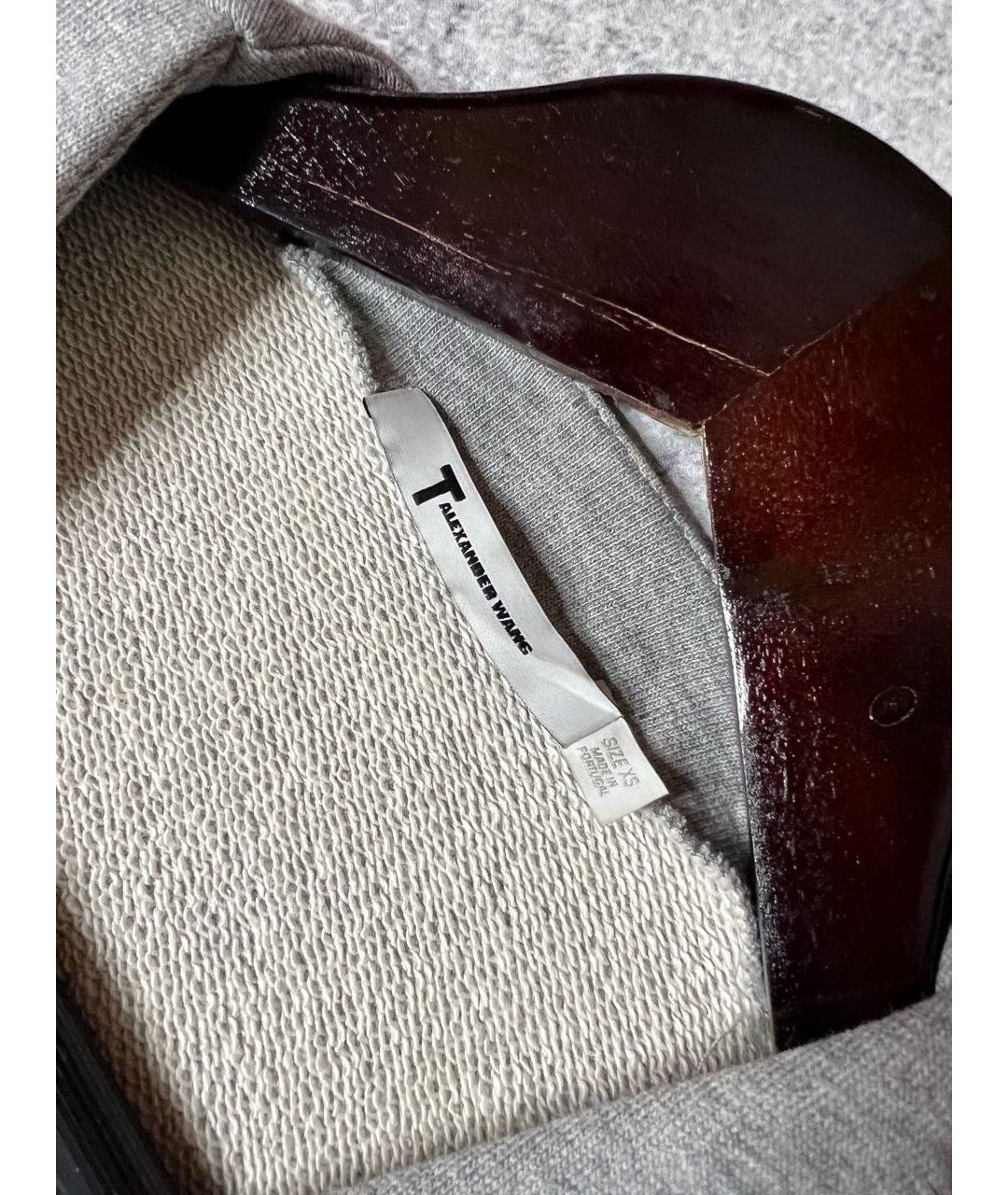 T BY ALEXANDER WANG Серый хлопковый комбинезон, фото 8