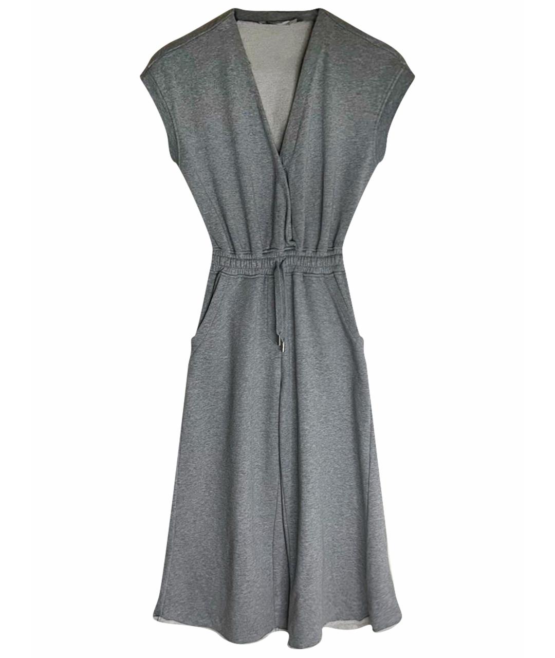 T BY ALEXANDER WANG Серый хлопковый комбинезон, фото 1