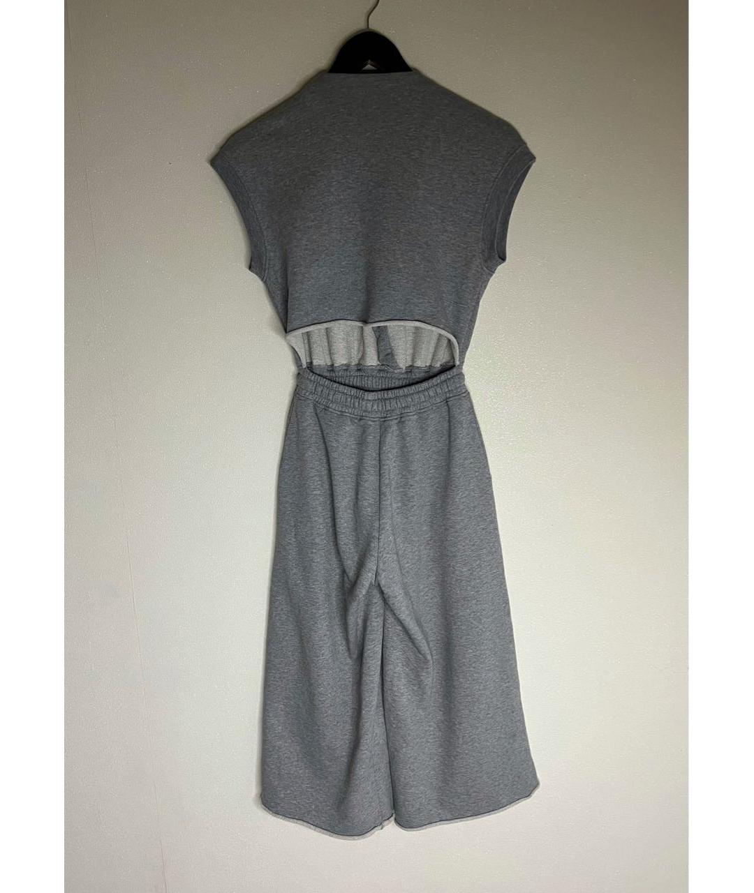 T BY ALEXANDER WANG Серый хлопковый комбинезон, фото 5
