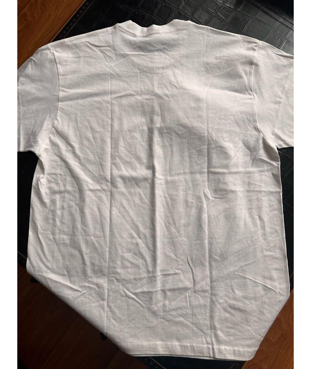 SUPREME Белая хлопковая футболка, фото 2