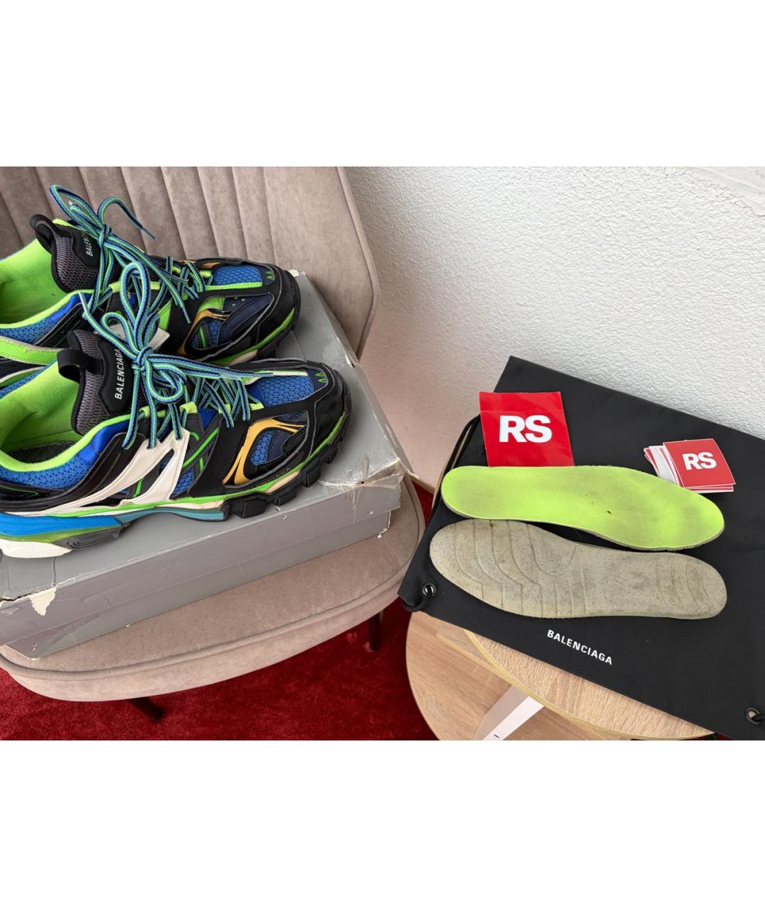 BALENCIAGA Мульти кожаные низкие кроссовки / кеды, фото 8