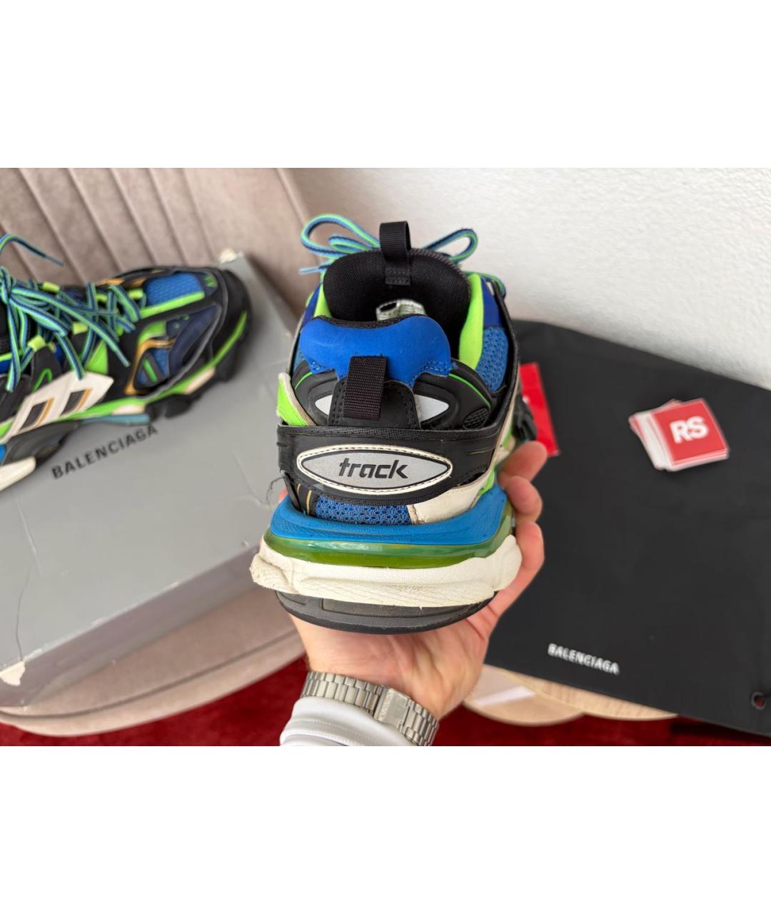 BALENCIAGA Мульти кожаные низкие кроссовки / кеды, фото 4