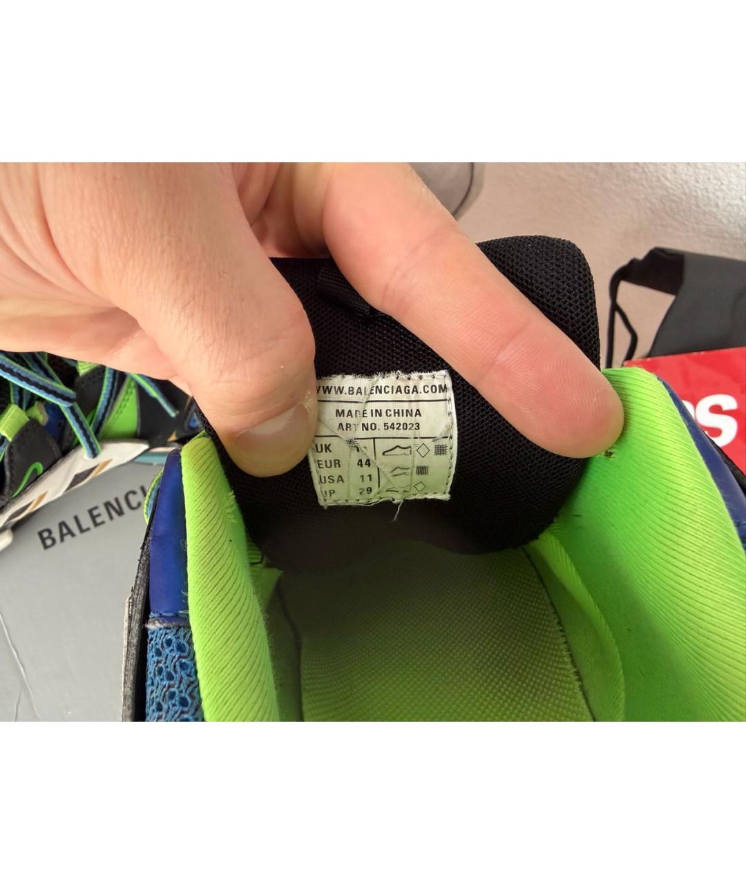 BALENCIAGA Мульти кожаные низкие кроссовки / кеды, фото 7