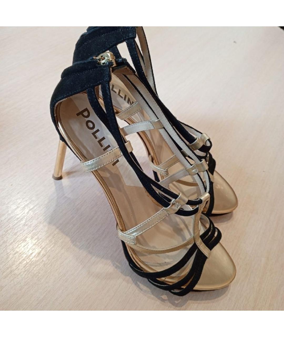 POLLINI Мульти кожаные босоножки, фото 5