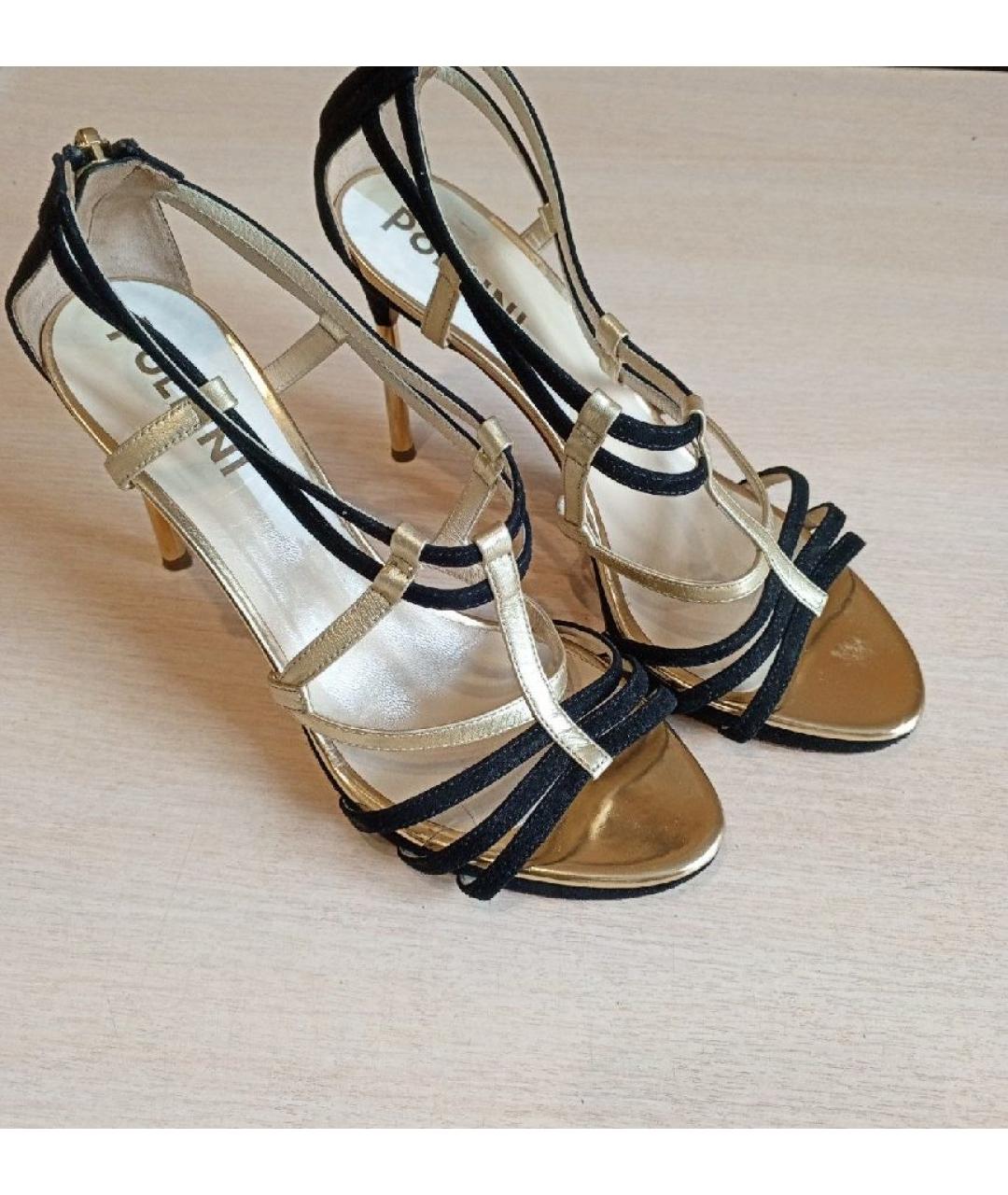 POLLINI Мульти кожаные босоножки, фото 2