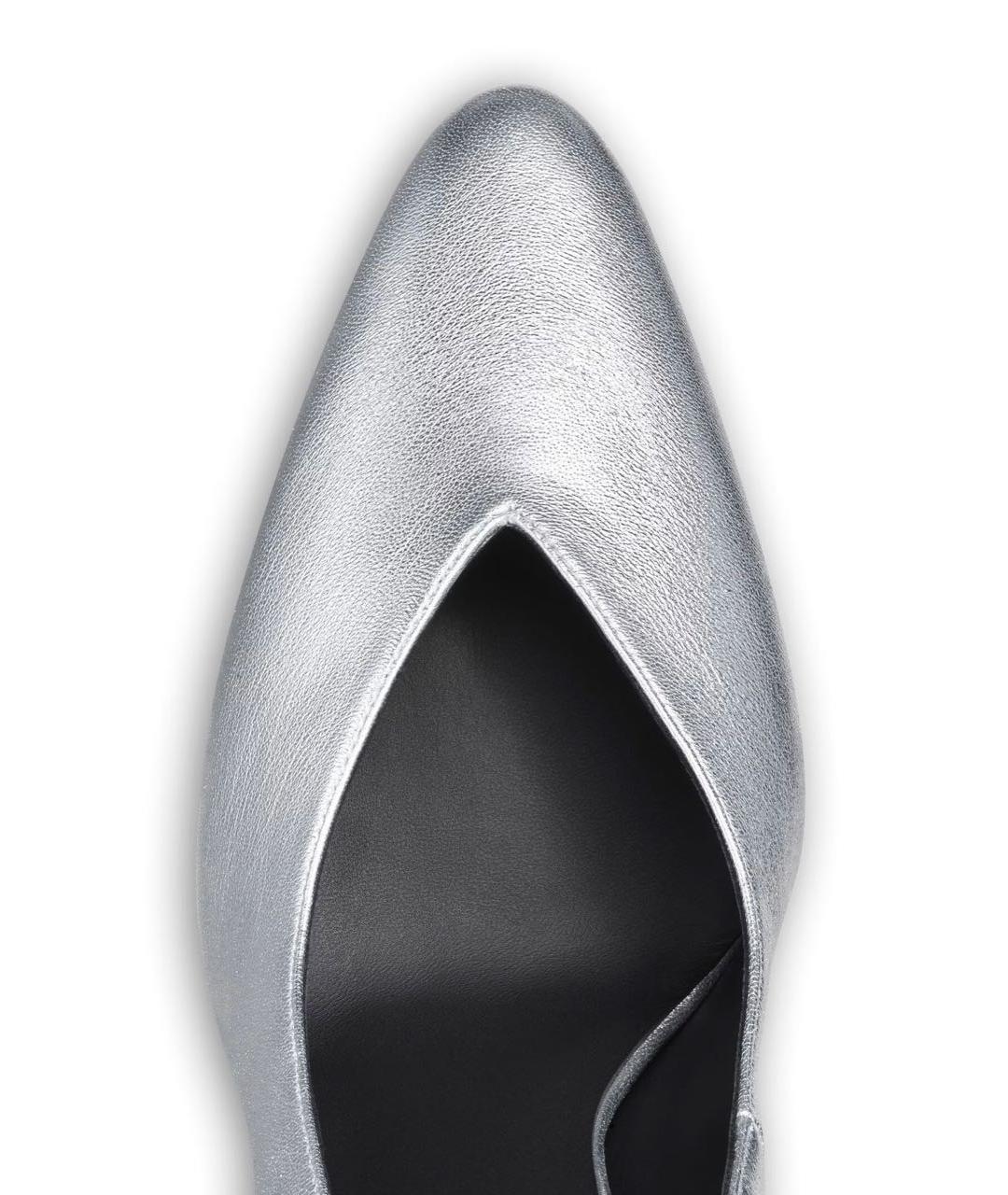 ALAIA Серебряные кожаные туфли, фото 4