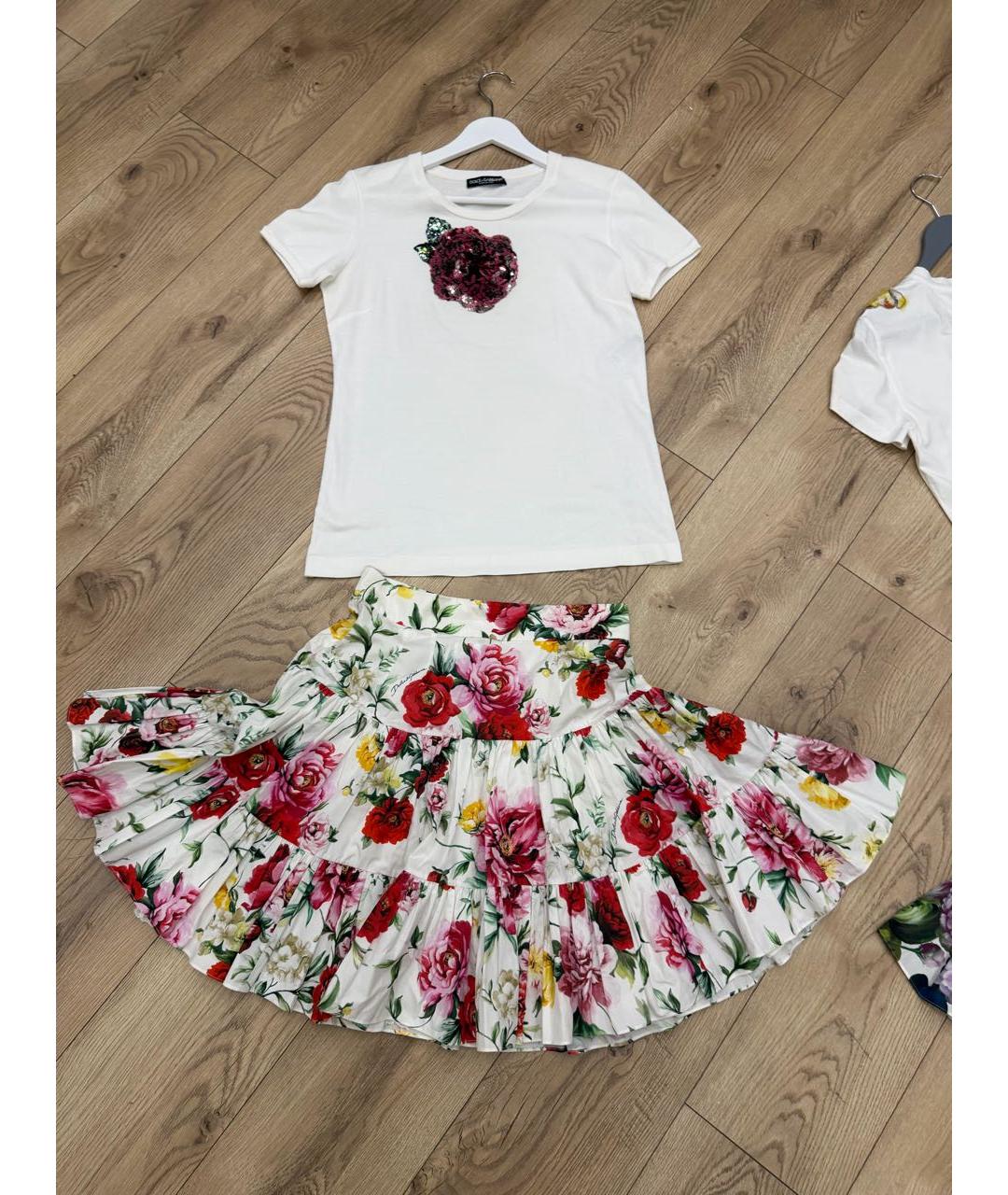 DOLCE&GABBANA Мульти хлопковый костюм с юбками, фото 3