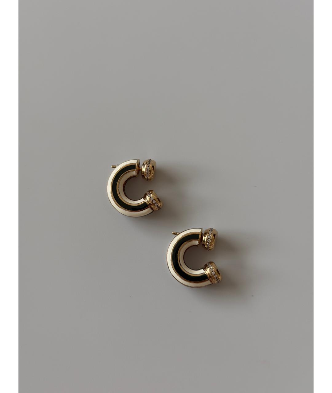 BOTTEGA VENETA Золотые серебряные серьги, фото 6