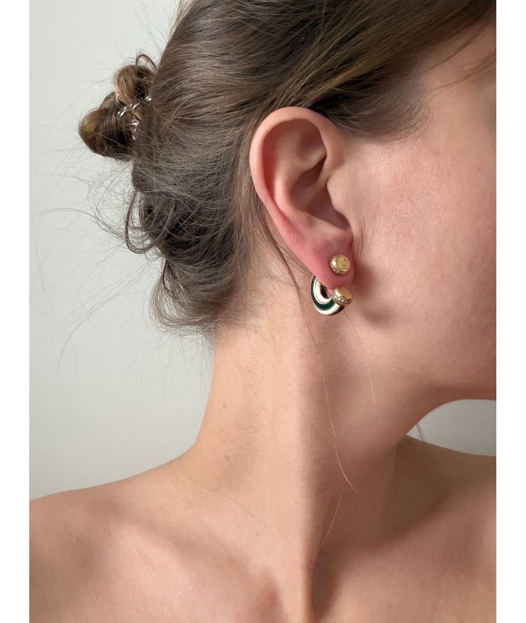 BOTTEGA VENETA Золотые серебряные серьги, фото 5