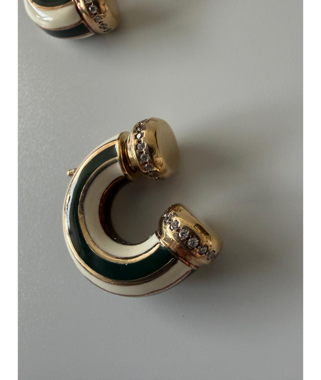 BOTTEGA VENETA Золотые серебряные серьги, фото 2