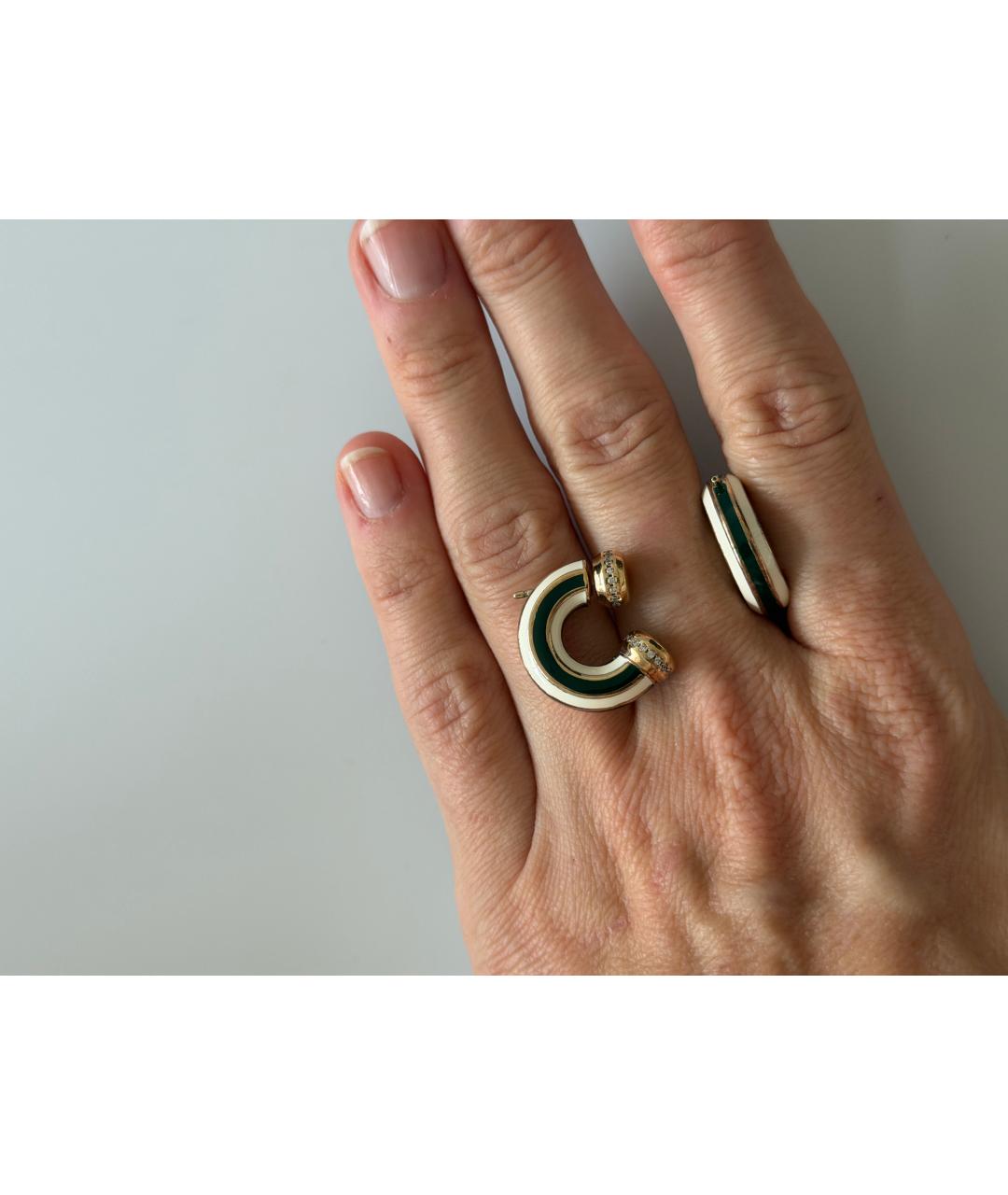 BOTTEGA VENETA Золотые серебряные серьги, фото 3