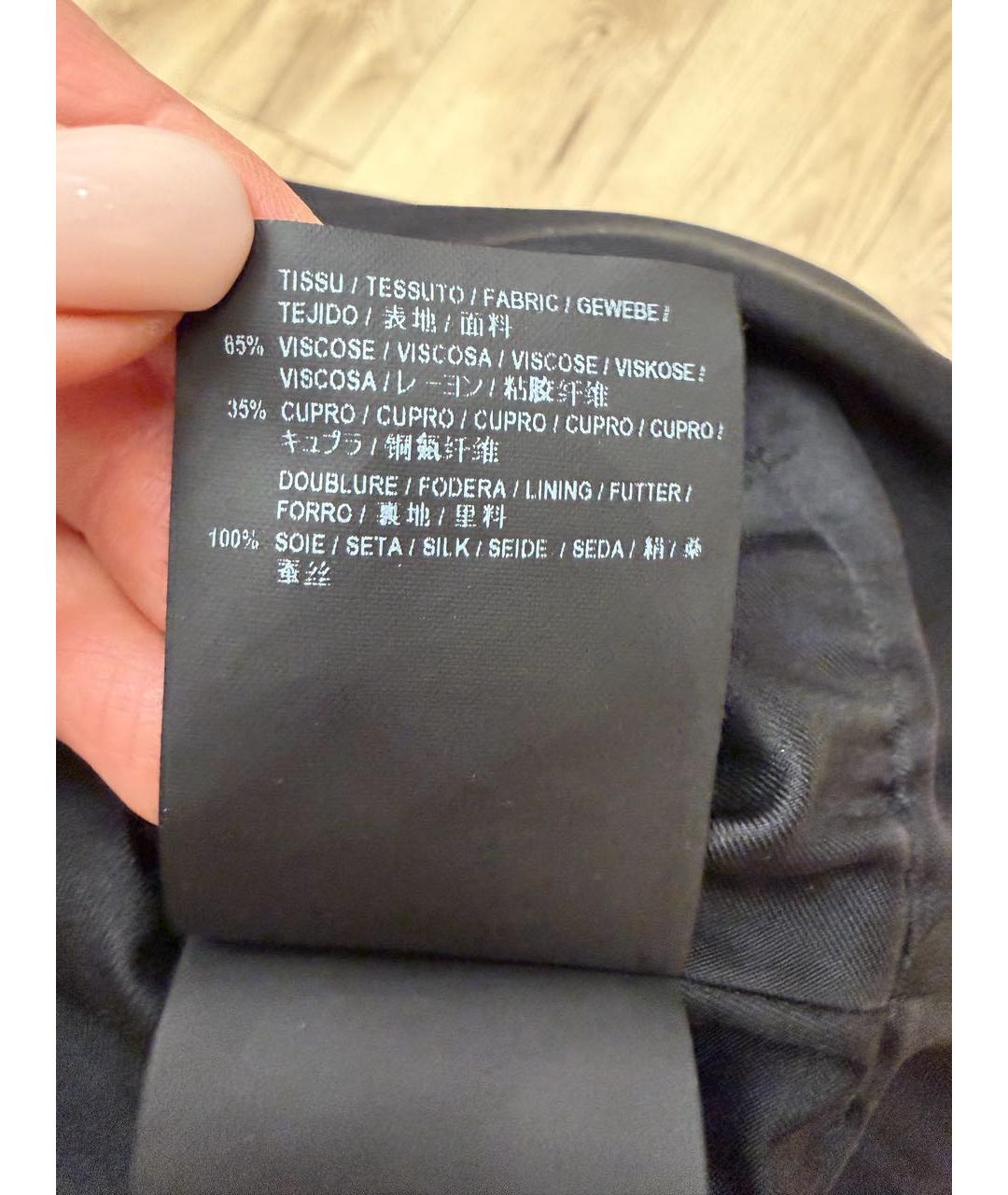 SAINT LAURENT Черное бархатное коктейльное платье, фото 4