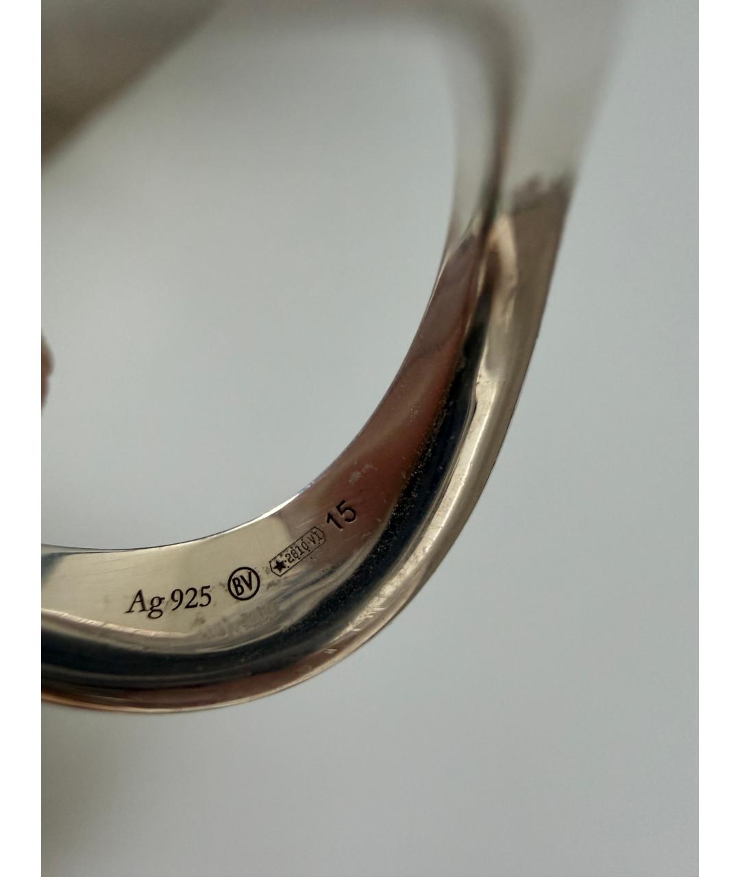 BOTTEGA VENETA Серебряное серебряное кольцо, фото 5