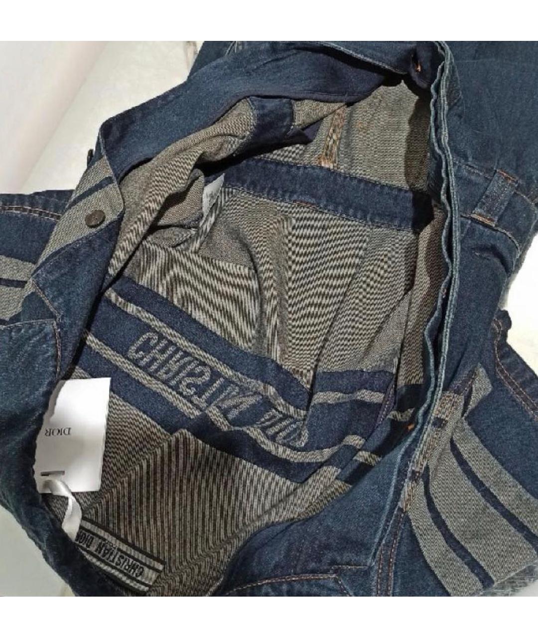 CHRISTIAN DIOR Темно-синий хлопковый комбинезон, фото 4