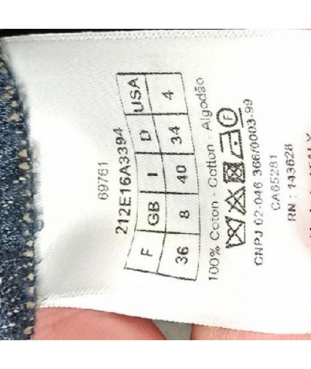 CHRISTIAN DIOR Темно-синий хлопковый комбинезон, фото 5