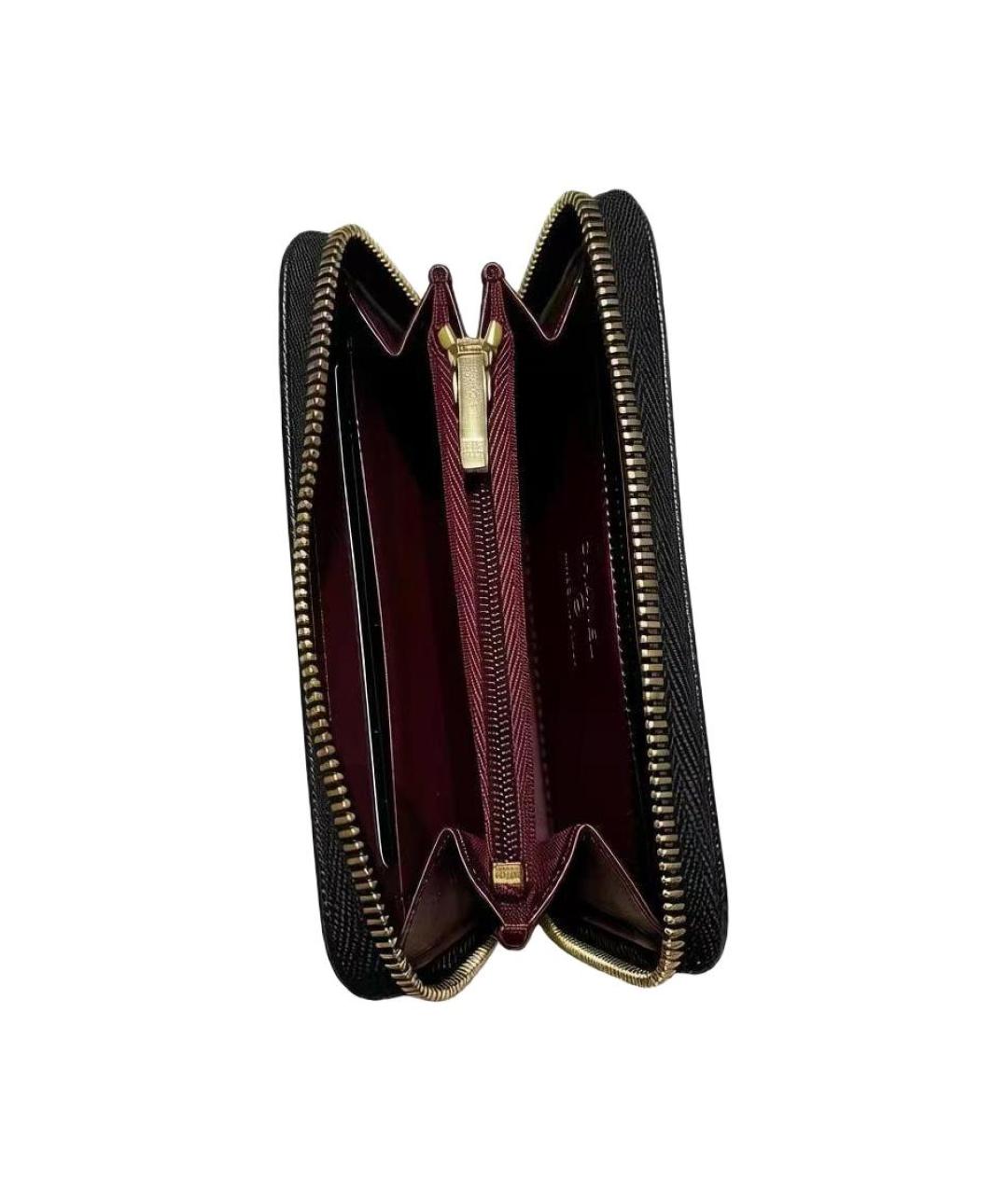 CHANEL Черный кожаный кошелек, фото 2