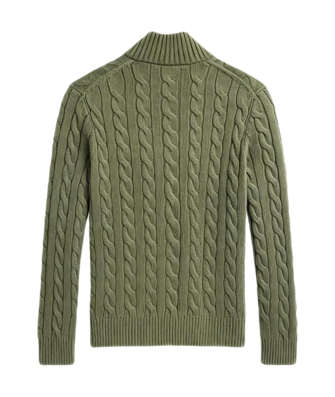 POLO RALPH LAUREN Зеленый джемпер / свитер, фото 2
