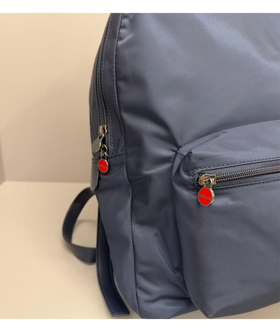 KITON Темно-синий тканевый рюкзак, фото 2