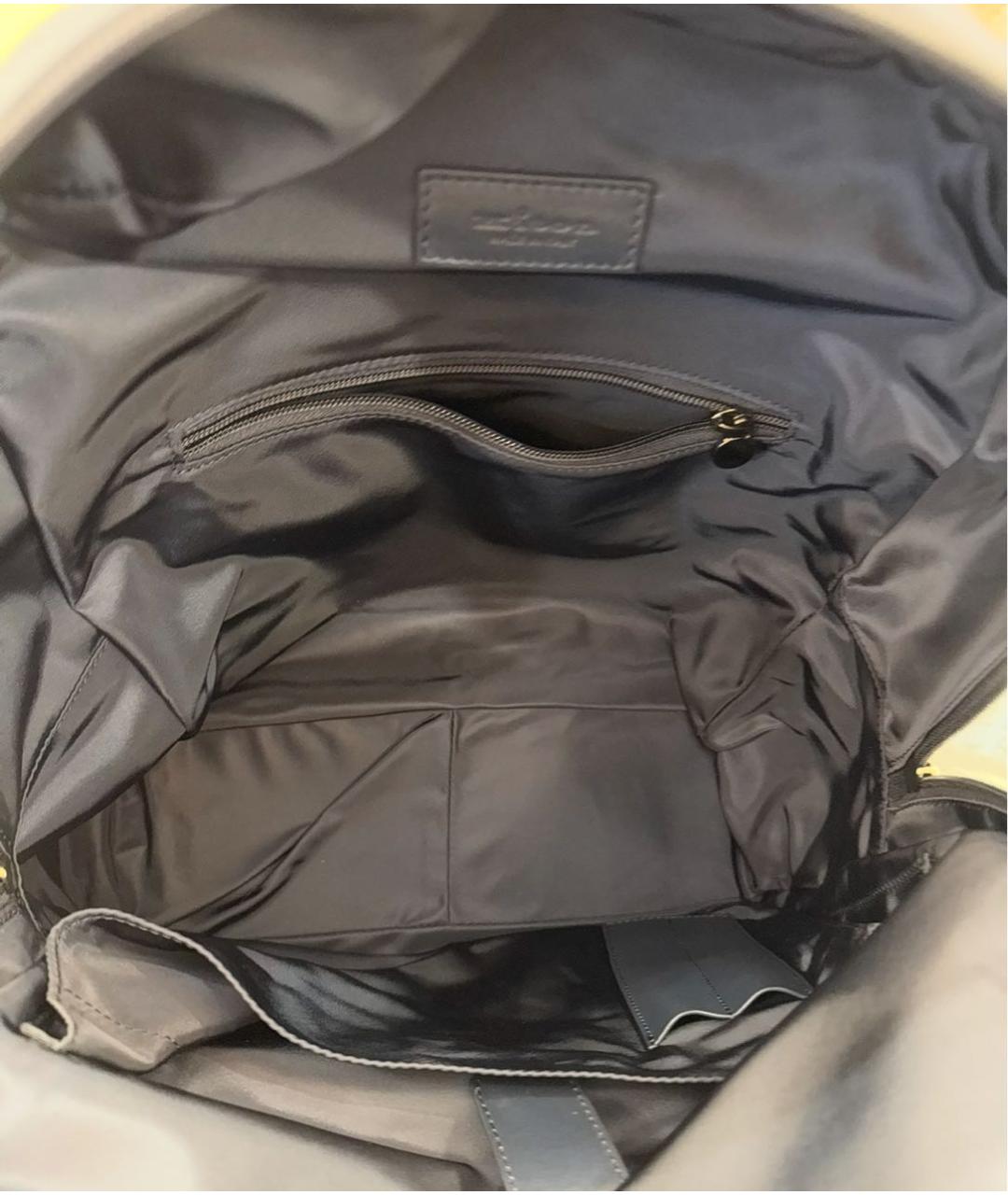 KITON Темно-синий тканевый рюкзак, фото 8