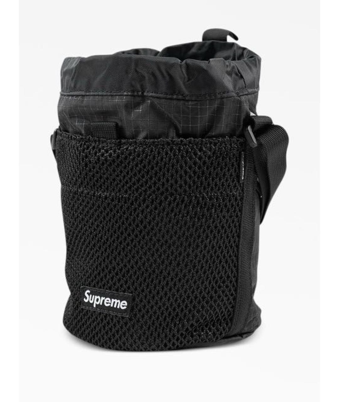 SUPREME Черная синтетическая сумка на плечо, фото 3