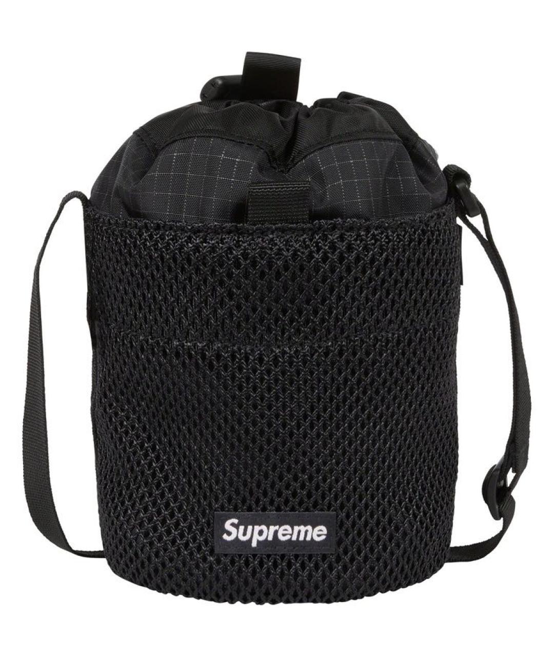 SUPREME Черная синтетическая сумка на плечо, фото 2