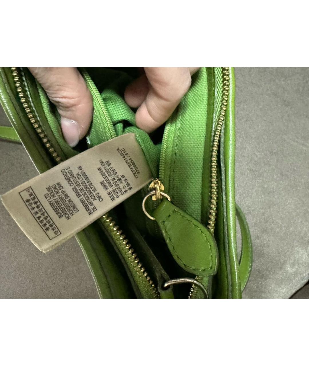 BURBERRY Салатовая кожаная сумка через плечо, фото 7