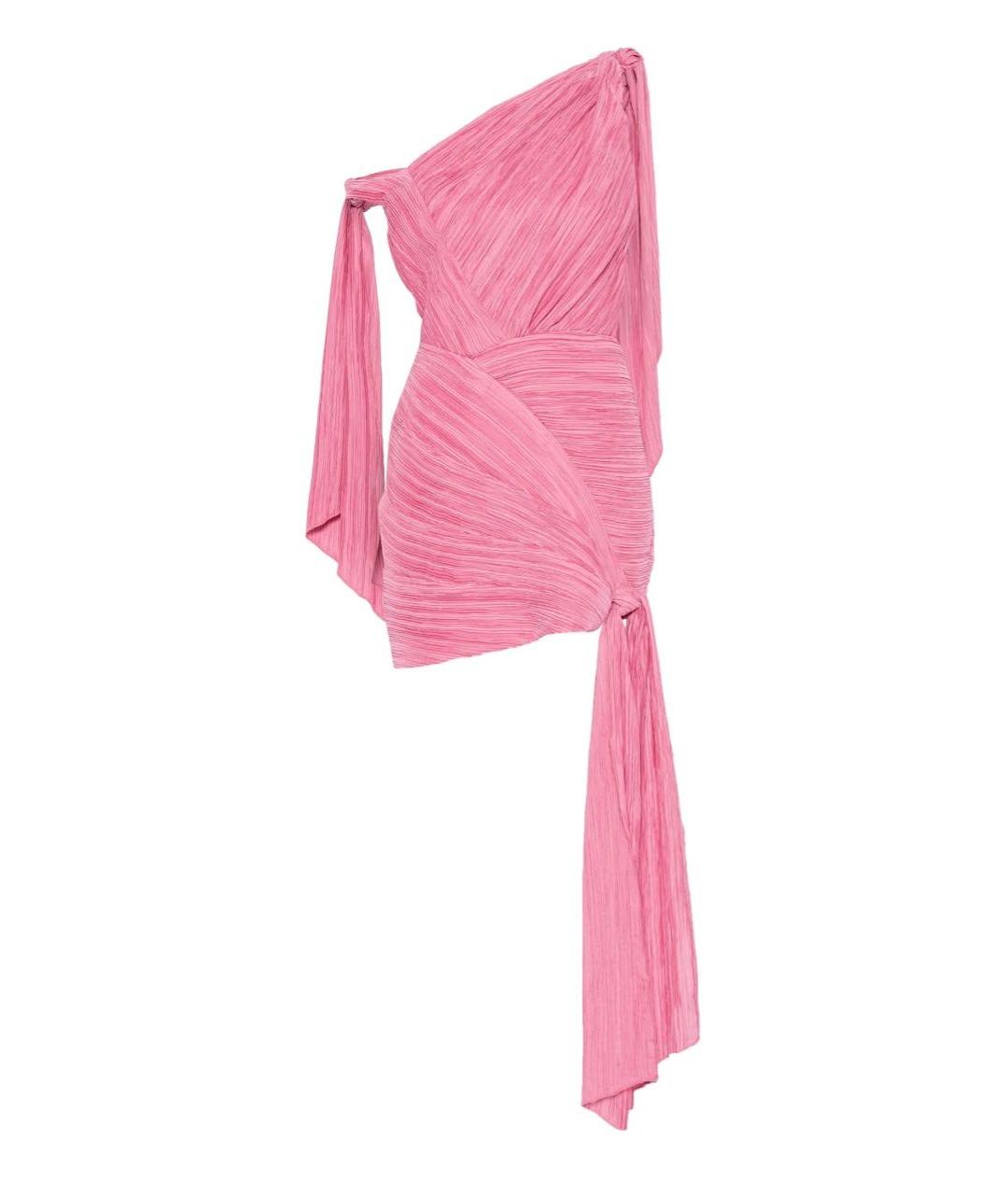 CULT GAIA Розовое полиэстеровое коктейльное платье, фото 7