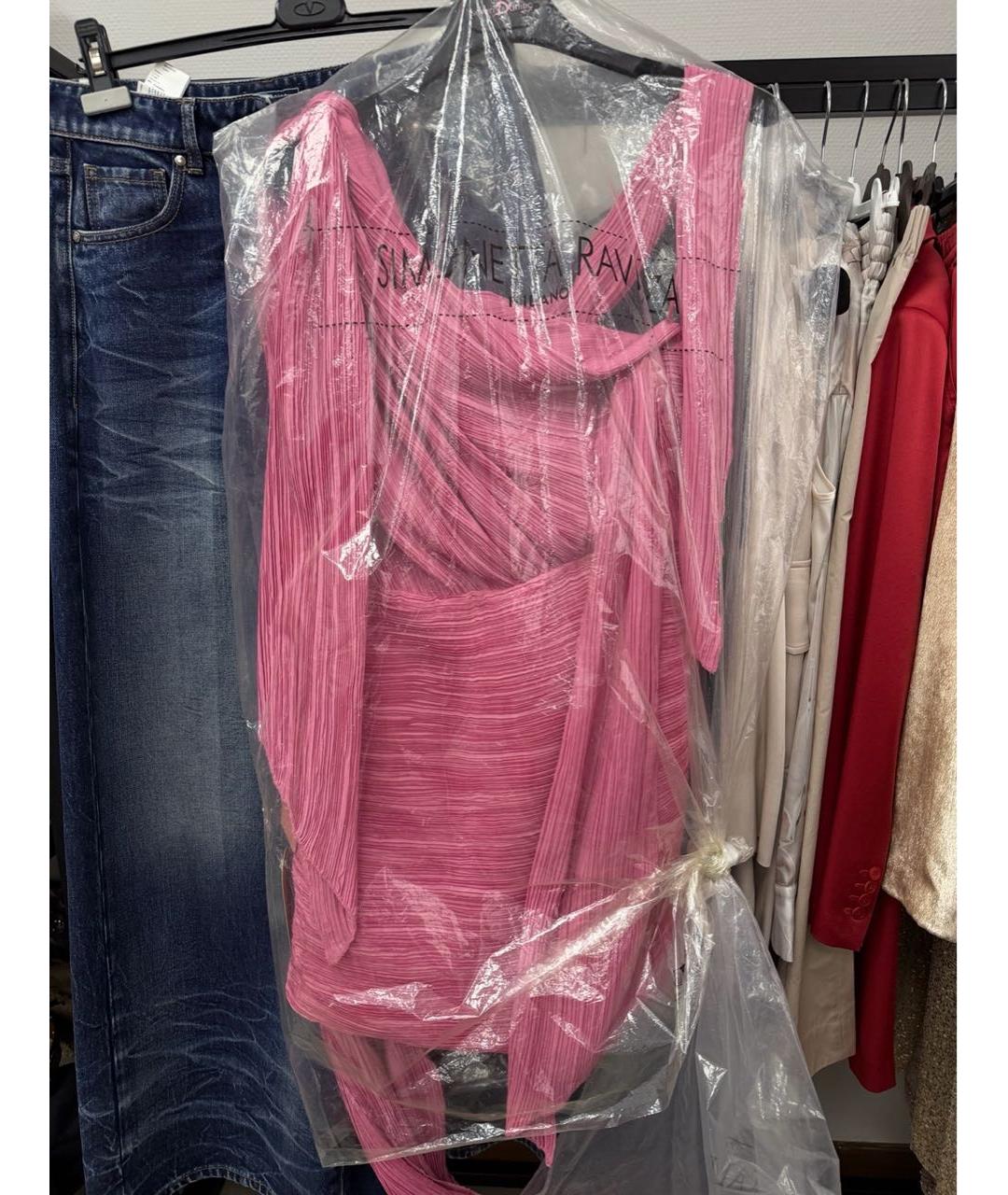 CULT GAIA Розовое полиэстеровое коктейльное платье, фото 5