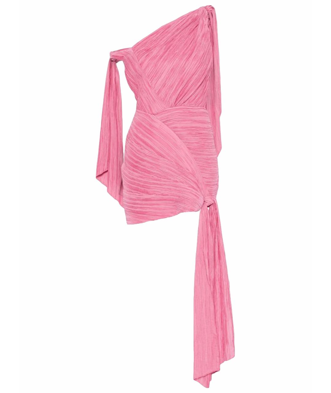 CULT GAIA Розовое полиэстеровое коктейльное платье, фото 1