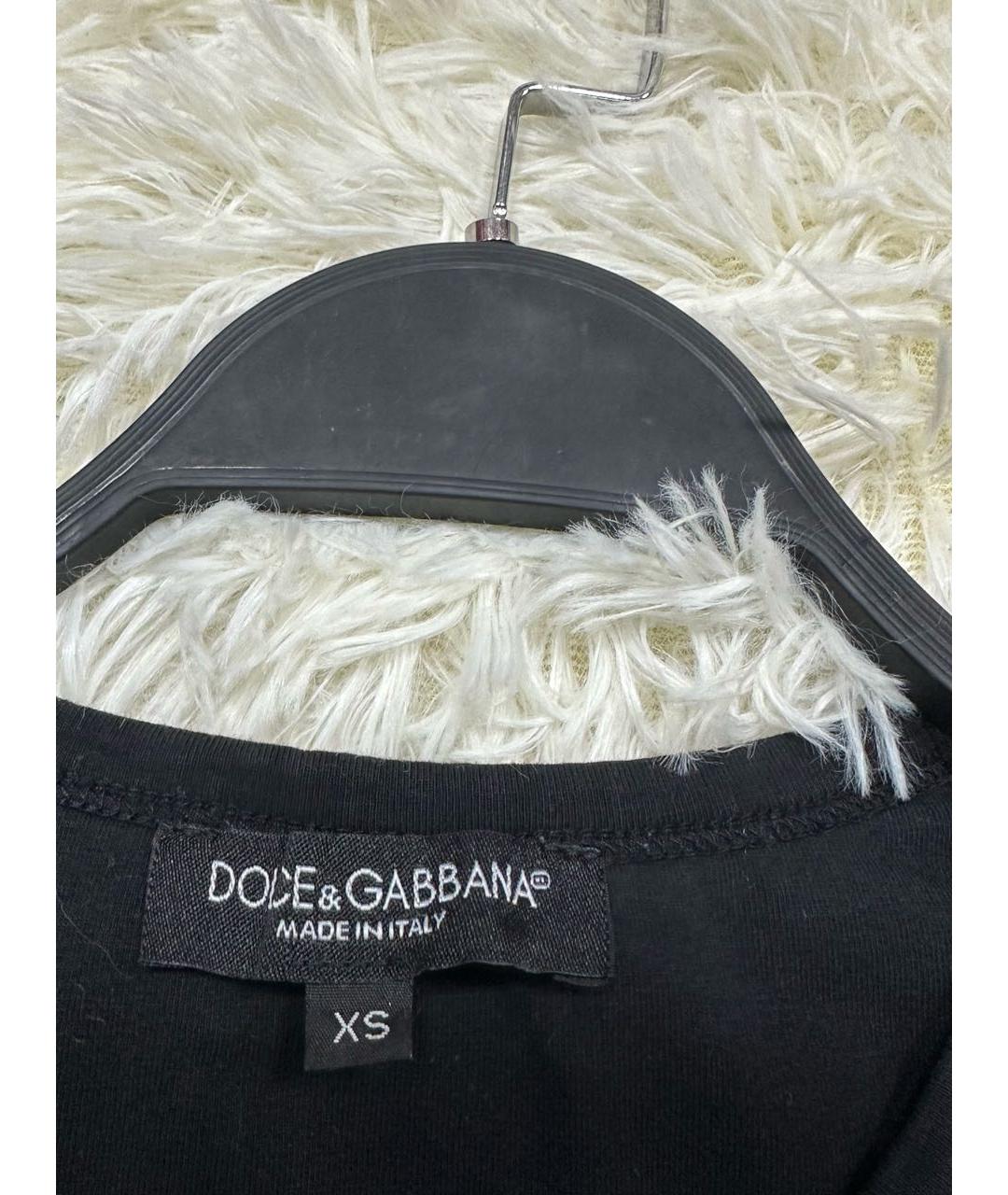 DOLCE&GABBANA Черная футболка, фото 3