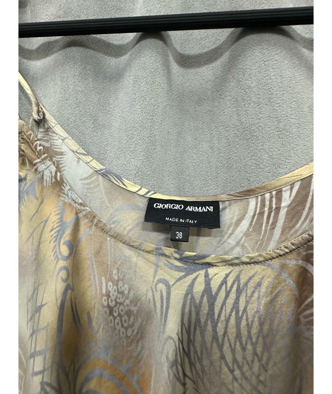 GIORGIO ARMANI Мульти шелковый костюм с юбками, фото 4