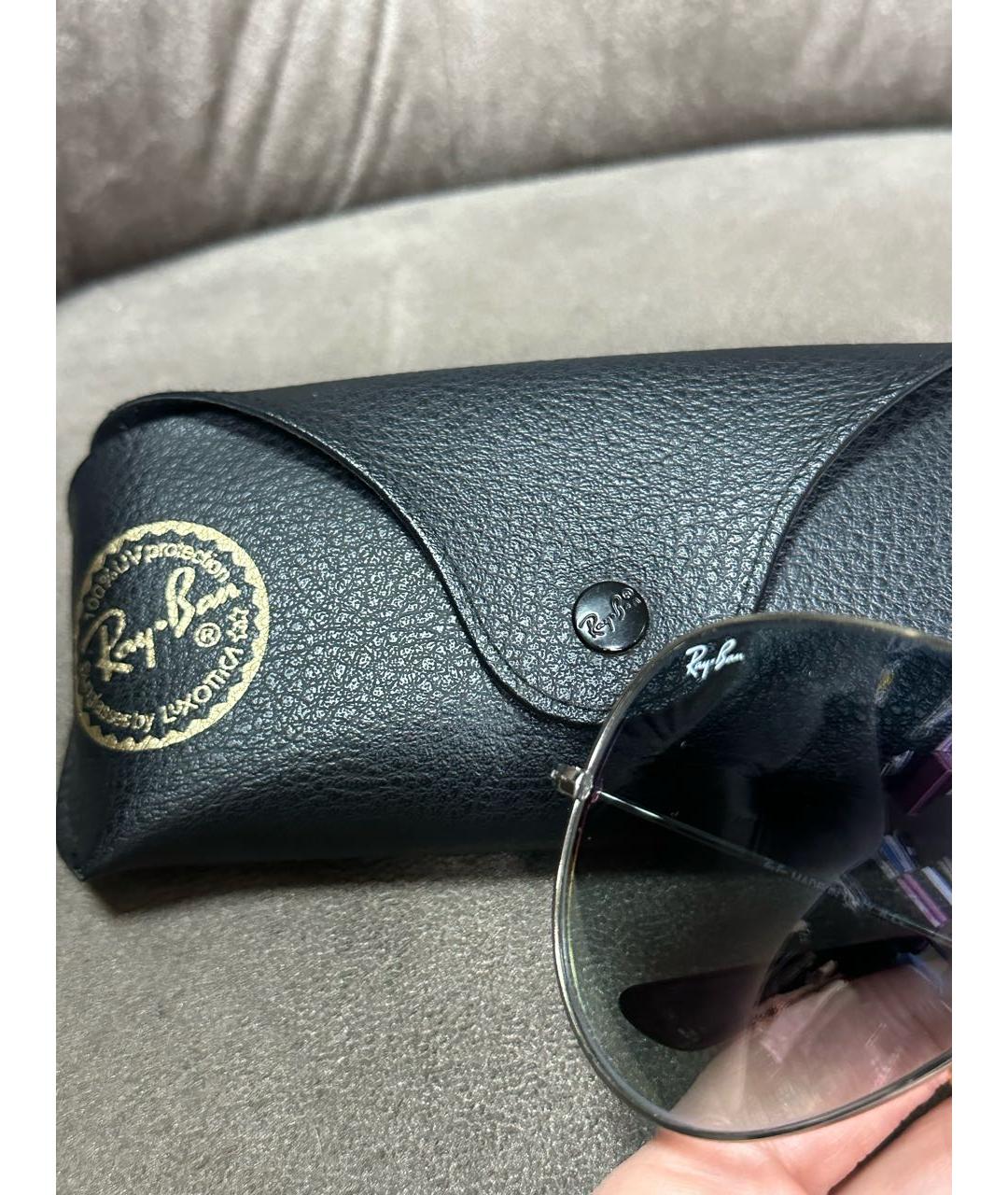 RAY BAN Мульти металлические солнцезащитные очки, фото 6