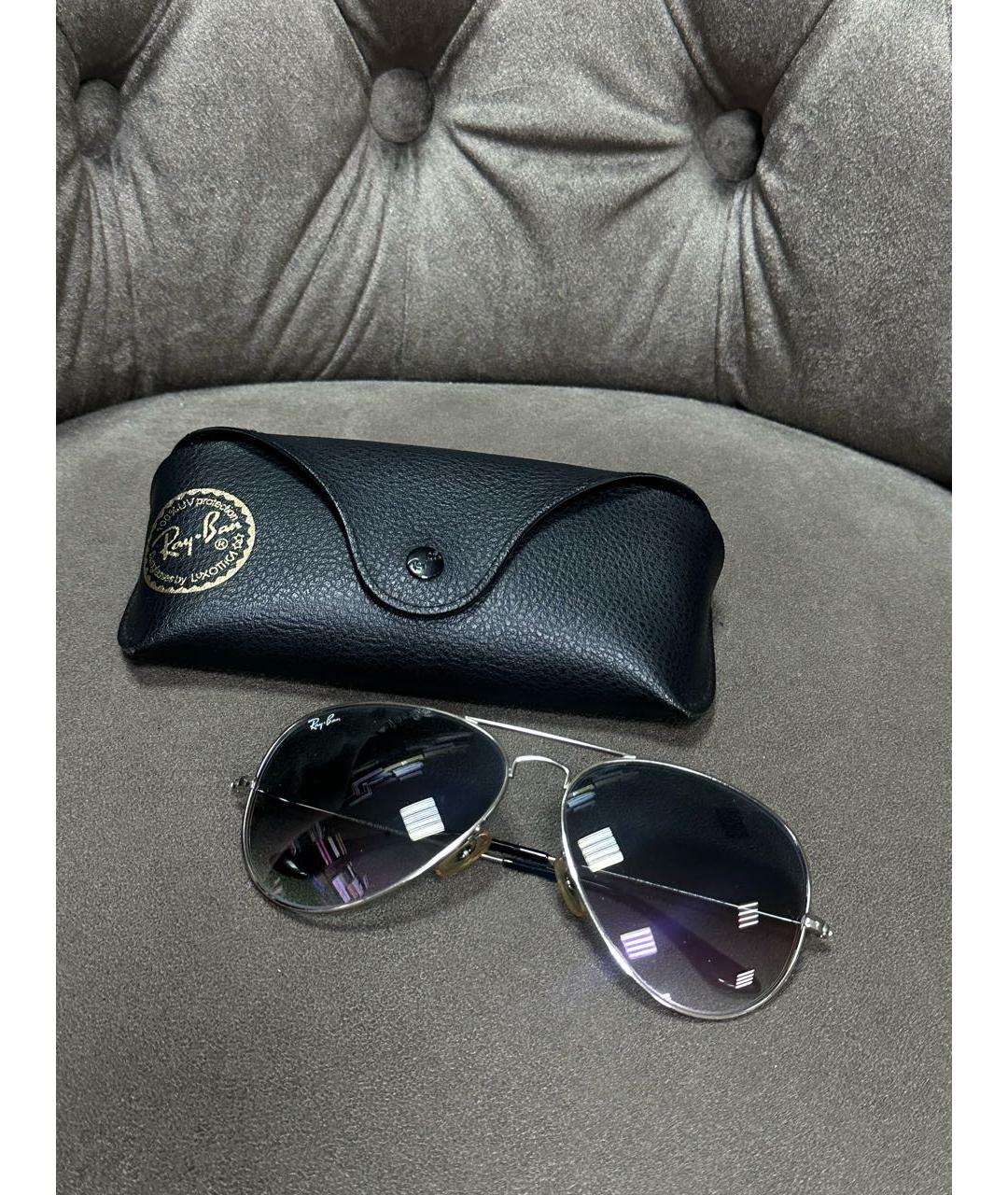 RAY BAN Мульти металлические солнцезащитные очки, фото 7