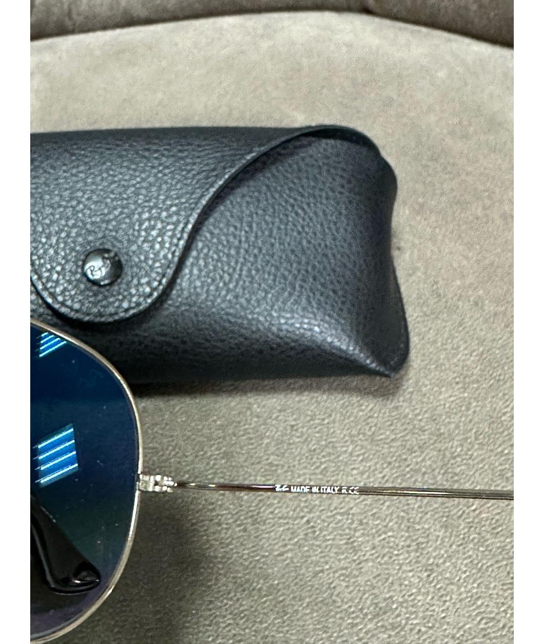 RAY BAN Мульти металлические солнцезащитные очки, фото 4