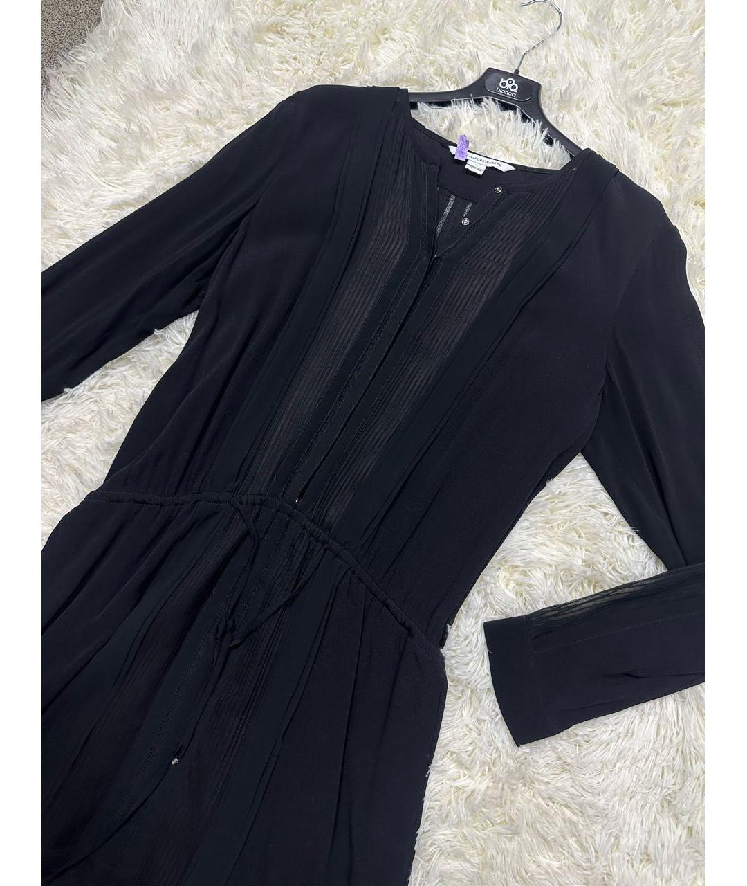 DIANE VON FURSTENBERG Черное повседневное платье, фото 2