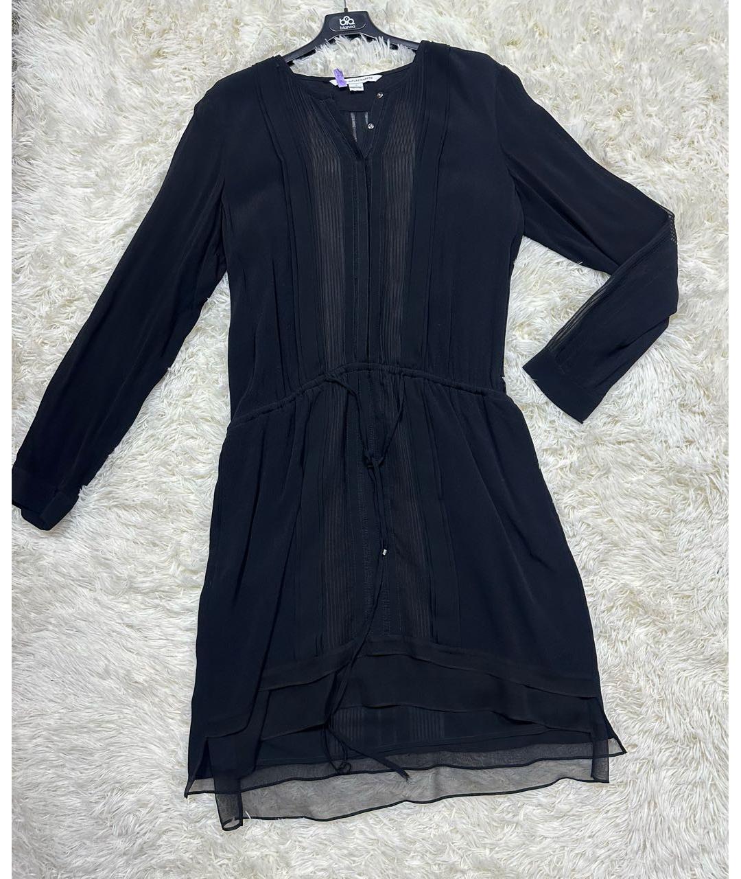 DIANE VON FURSTENBERG Черное повседневное платье, фото 6